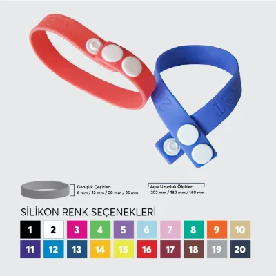 Çıtçıtlı Silikon Bileklik — Bileklik ve Kol Bandı